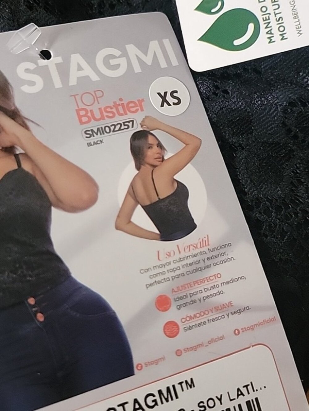 Stagmi SMI02257 100% Colombian Shaping Bustier Style Shaper Sexy Top XS NEW! - Picture 6 of 12